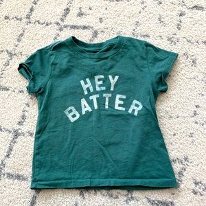 PEEK HEY BATTER T SHIRT SIZE 18/24 months